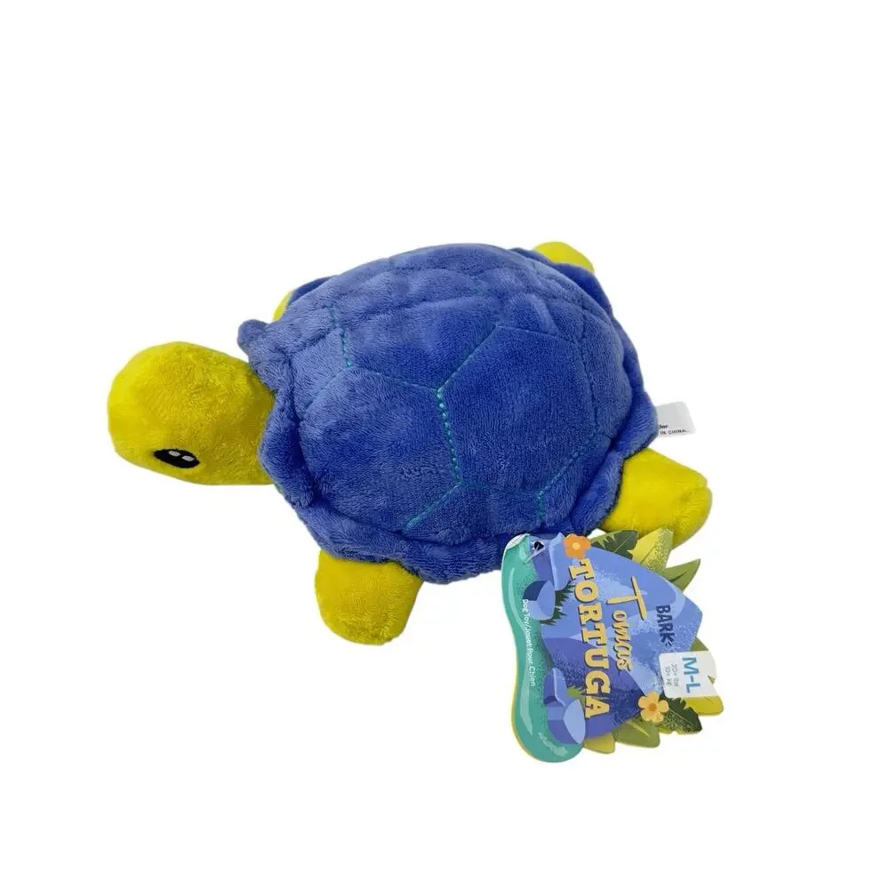 Bark Box Tomas Tortuga Plush Galagos Turtle M-L Dog Toy NEW